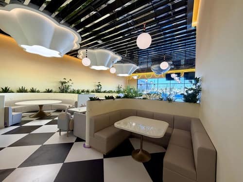 Café seating area