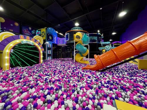 Colourful ball pit
