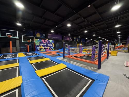 Trampoline area